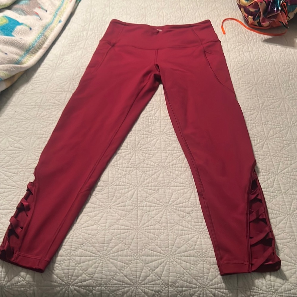 Victoria’s Secret Sport Red Sexy Leggings